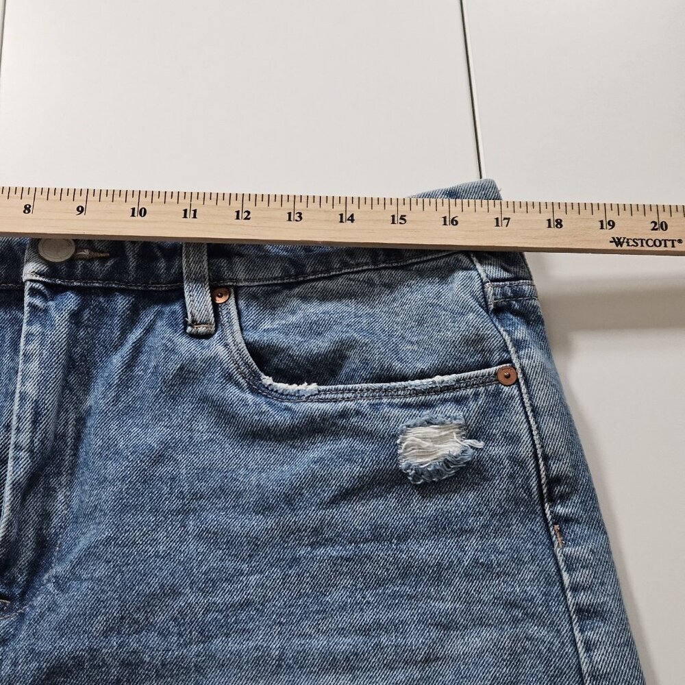 BLANKNYC Womens Short 32 Blue The Barrow High Rise Vintage Look Distressed Beach - Picture 5 of 15